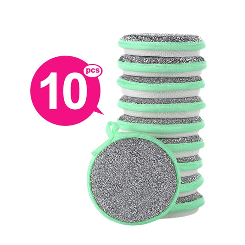 10/5/3PCS Double Side Dishwashing Sponge Dish Washing Brush Pan Pot