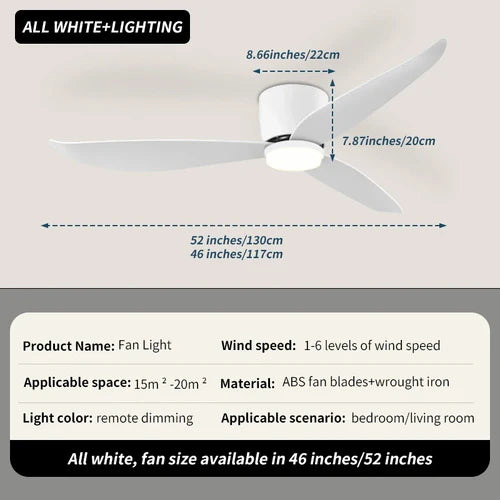 Led 6-Speed High Wind Ceiling Fan Ceiling Fan Light Strip Modern