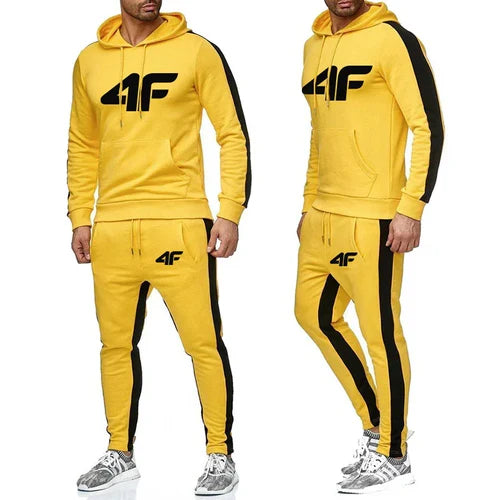 Casual Hot Sales Men Two Piece Outdoors Men's Tracksuit Set and Single