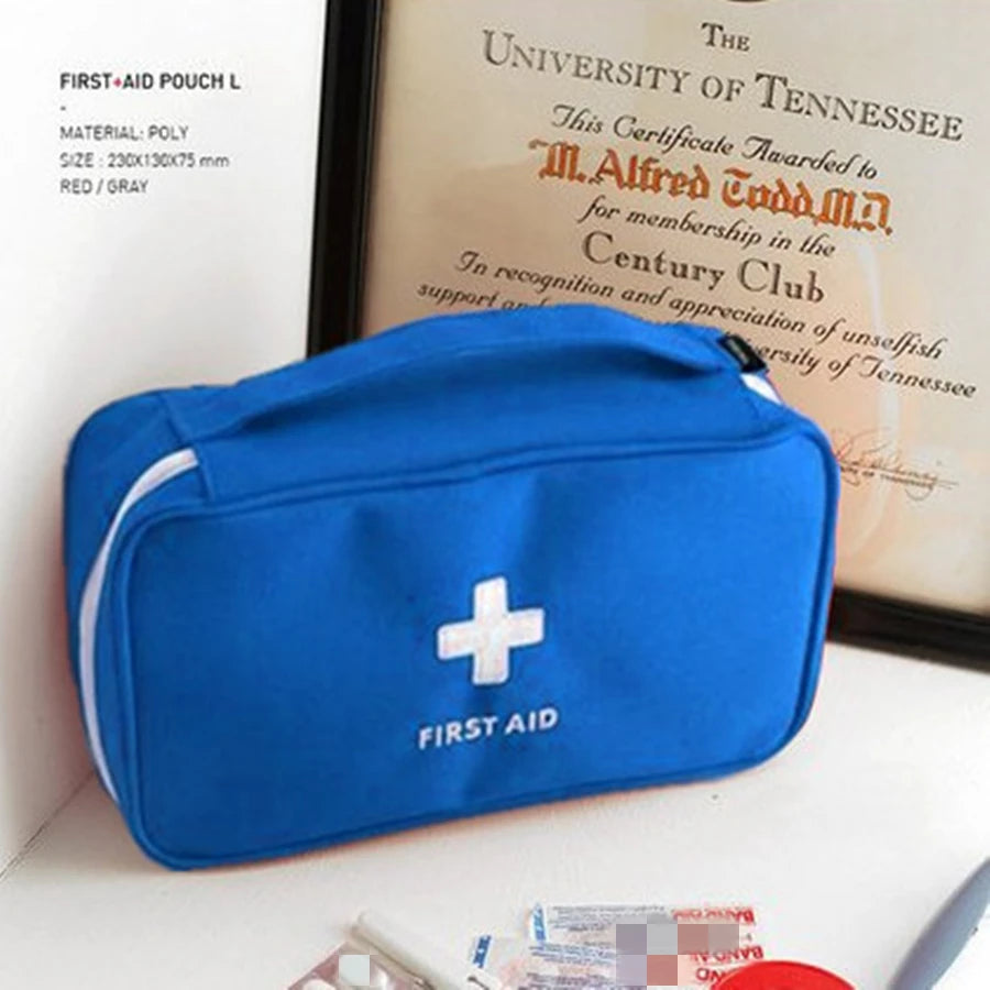 Health Medicine First Aid Kit Oxford Cloth Portable Travel Storage