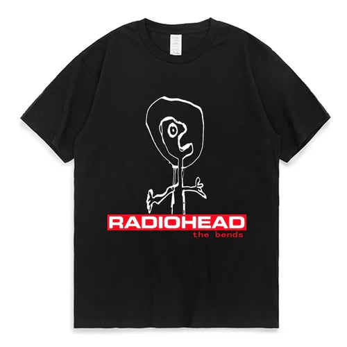 Radiohead T Shirt Men Vintage Classic Tees North America Tour Rock Boy