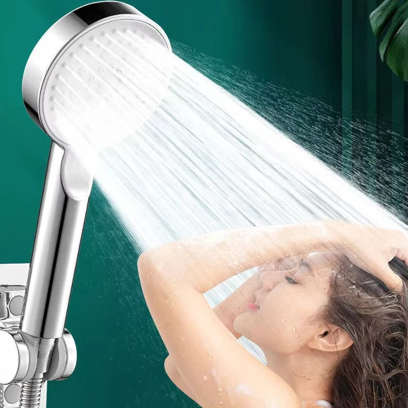 High Pressure Handheld Shower Head 5 Modes Adjustable Shower Heads