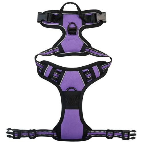 Pet Dog Harness Reflective Adjustable Breathable Vest Chest Strap for