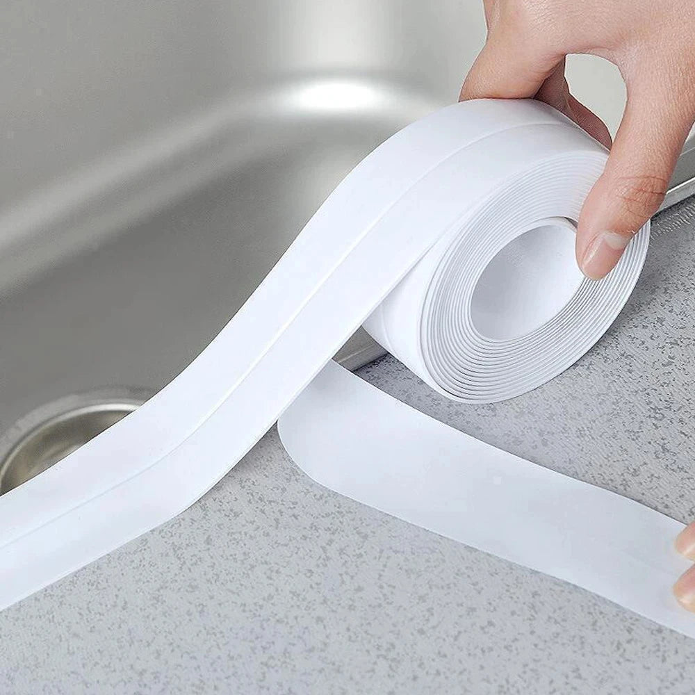 1pc Bathroom Waterproof Wall Stickers Sealing Tapes PVC Adhesive