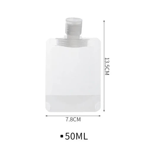 30/50/ML Lotion Dispenser Bag Travel Reusable Pouches Shampoo Liquid