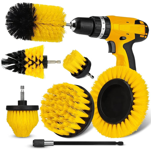 7-Piece Drill Brush Attachment Set, Cleaning Brush Tool Kit,