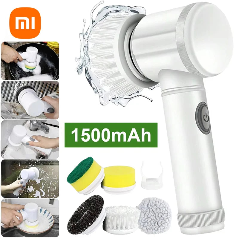 Xiaomi Electric 5 in 1 Powerful Cleaning Brush Spin Scrubber Brush