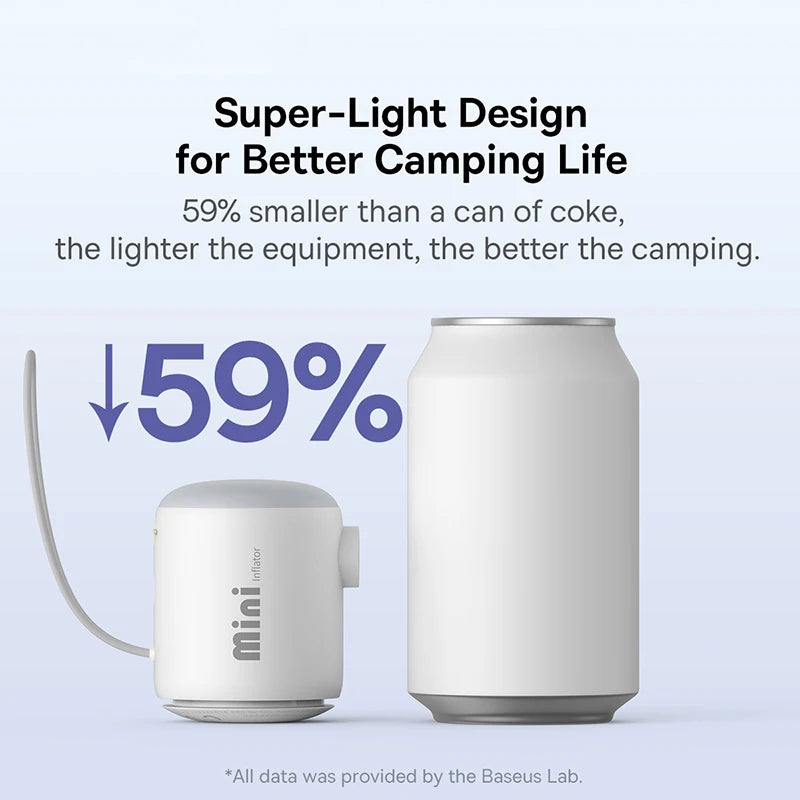 Baseus Air Pump Wireless Air Compressor Camping Inflatable Deflate