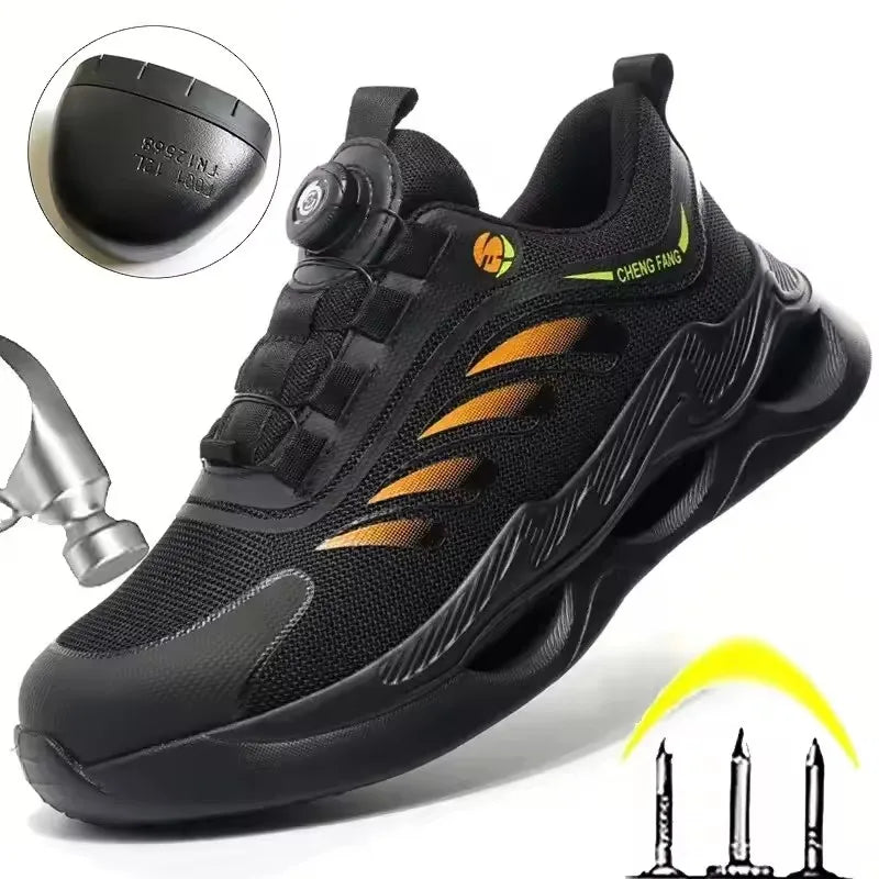 NEW Rotary Buckle Security Boots for Men Work Sneakers Women Boots