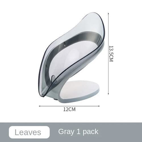 Suction Cup Soap Dish Box Bathroom Shower Soap Holder with Drain