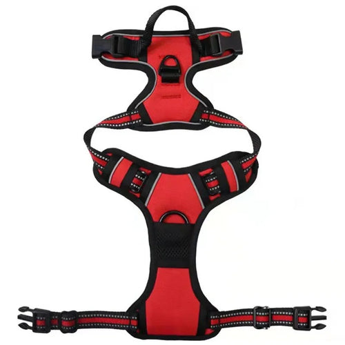 Pet Dog Harness Reflective Adjustable Breathable Vest Chest Strap for