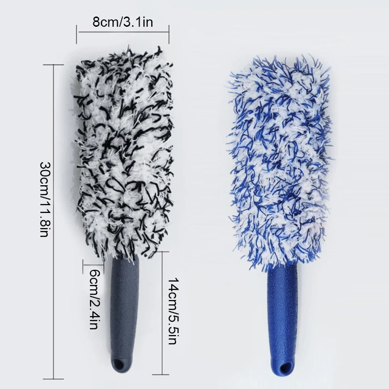 SEAMETAL Car Cleaning Brush Car Wash Portable Plush Wheel Tire Rim