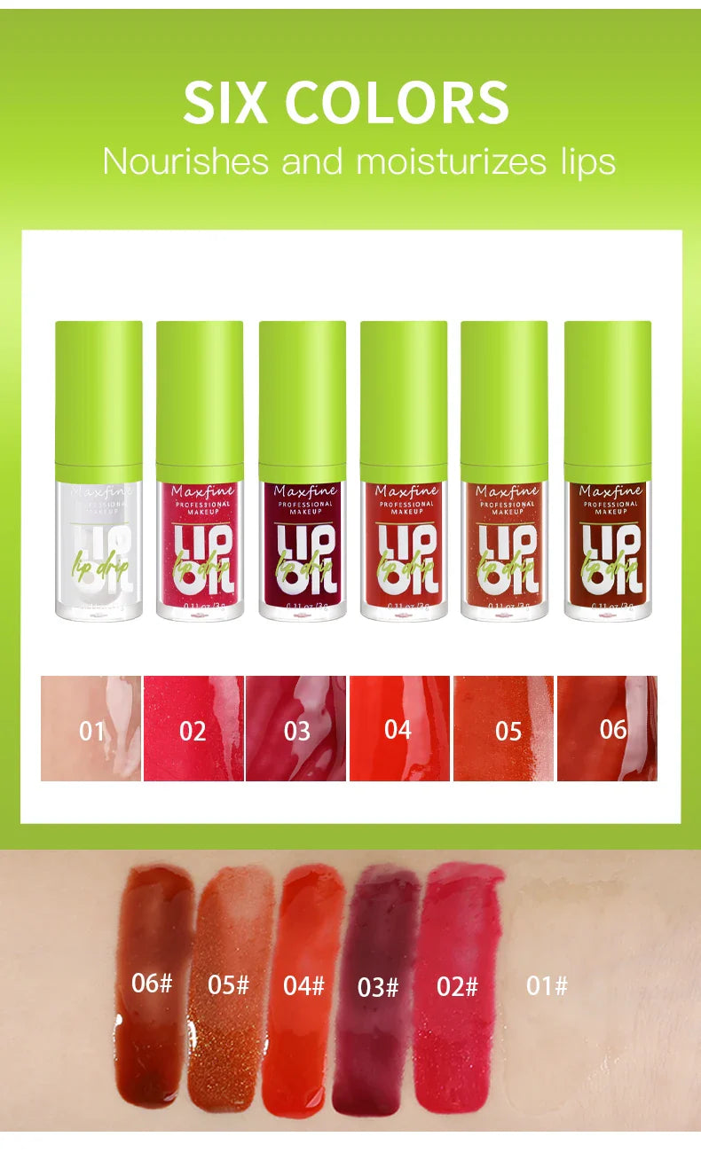 6-tone moisturizing lip gloss luminous oil lip gloss, moisturizing