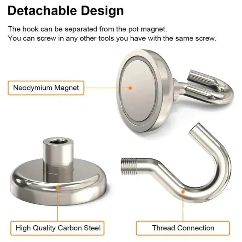 10PCS Strong Magnet Hooks Multi-Purpose Storage Hooks Home Kitchen Bar