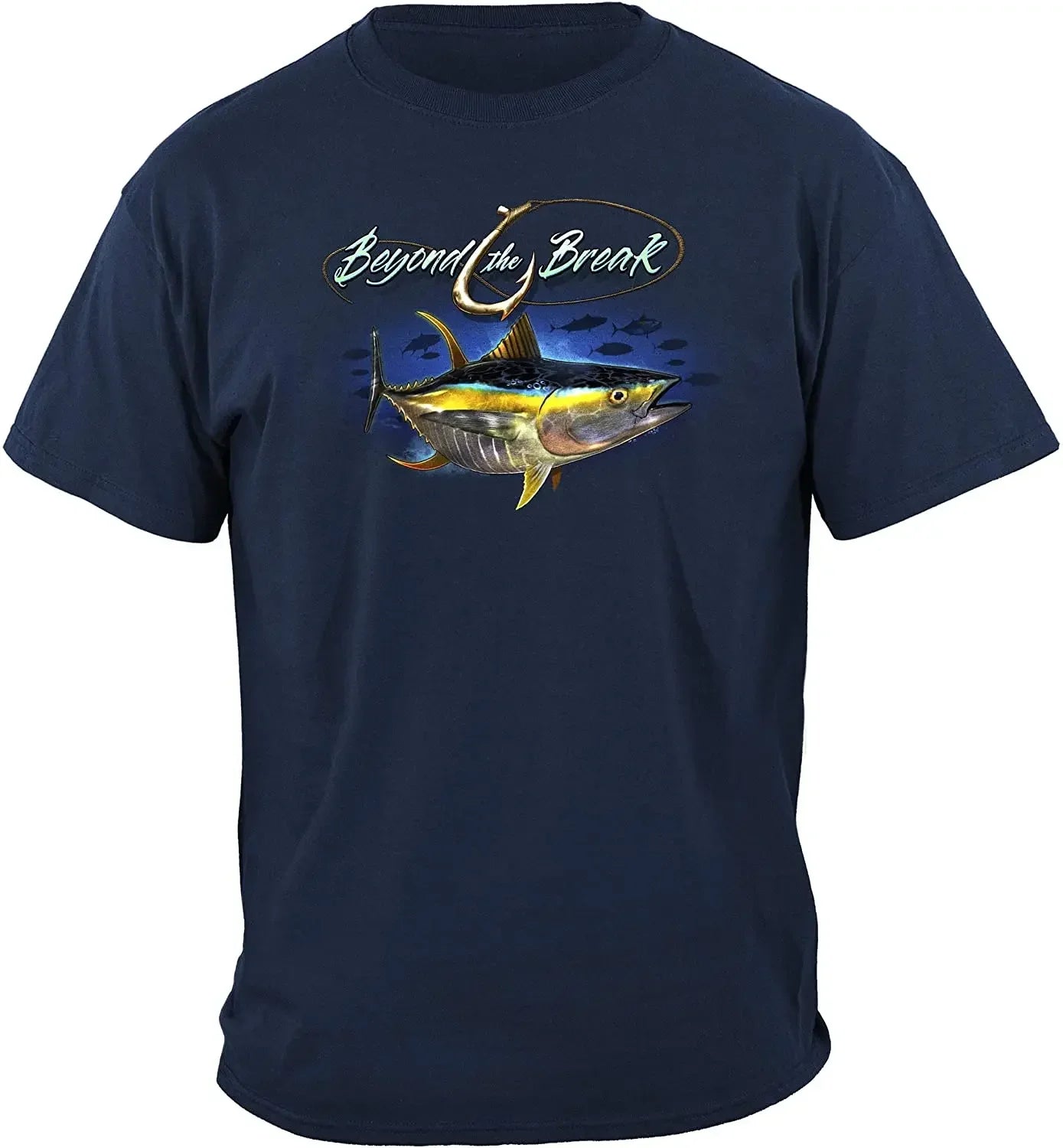 Summer Cotton Short Sleeve O-Neck Men's T Shirt New S-5xl Tuna Time