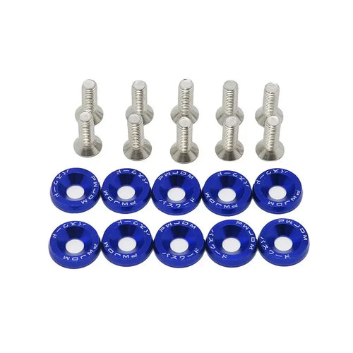 10 PCS M6 Car Modified Fasteners Fender Washer Bumper Engine Concave