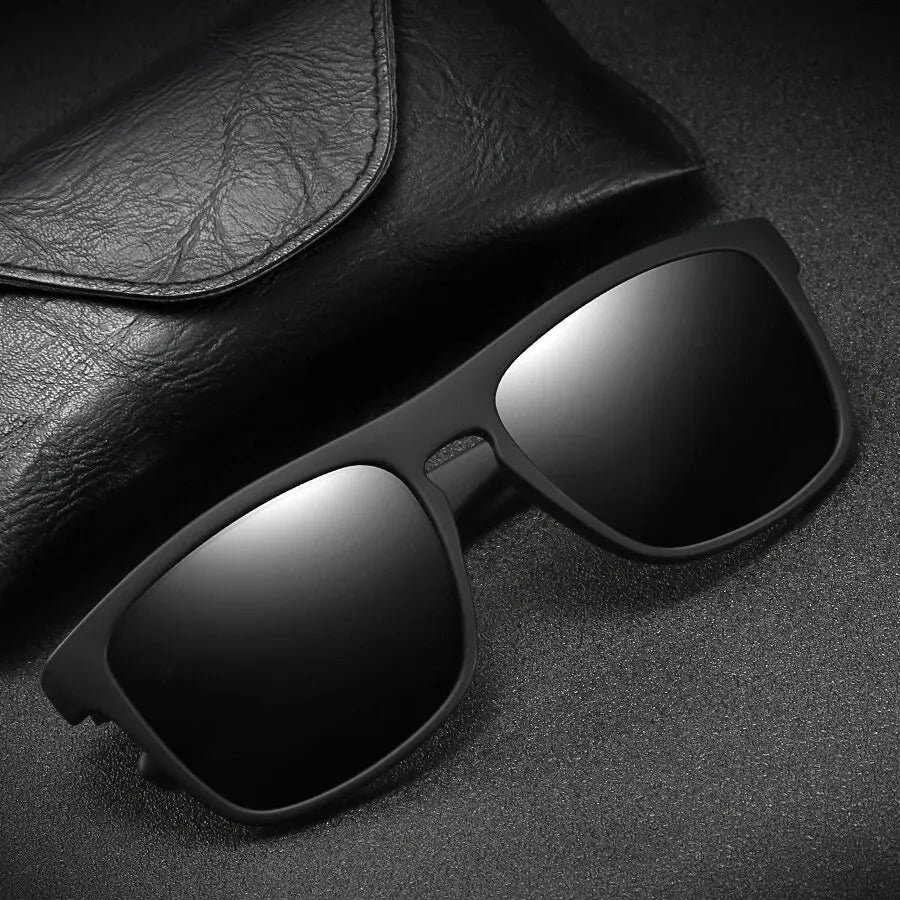 Men Women Polarized Sunglasses Luxury Brand Designer Vintage Square
