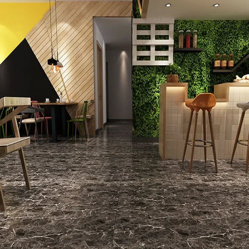 12pcs Imitation Marble Wall Stickers Self-adhesive Floor Stickers
