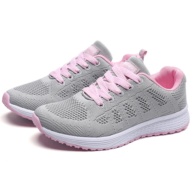 2025 New Fashion Breathable Women's Sneakers Flat Walking Woman