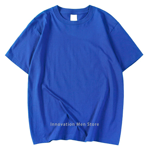14 Colors Candy Color 100% Cotton T-Shirts Men Women Oversized Short
