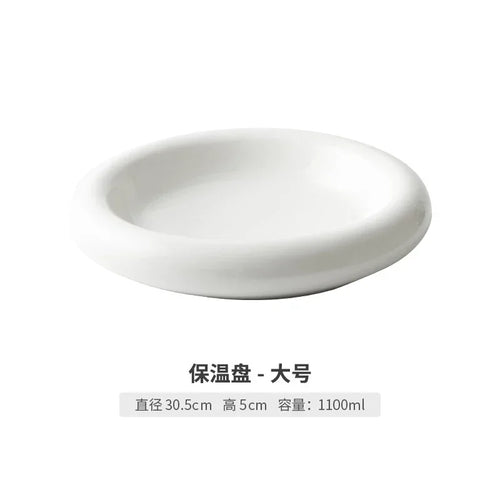 Hotel Restaurant Clubhouse Cold Dish Wobble Plate Round Thick