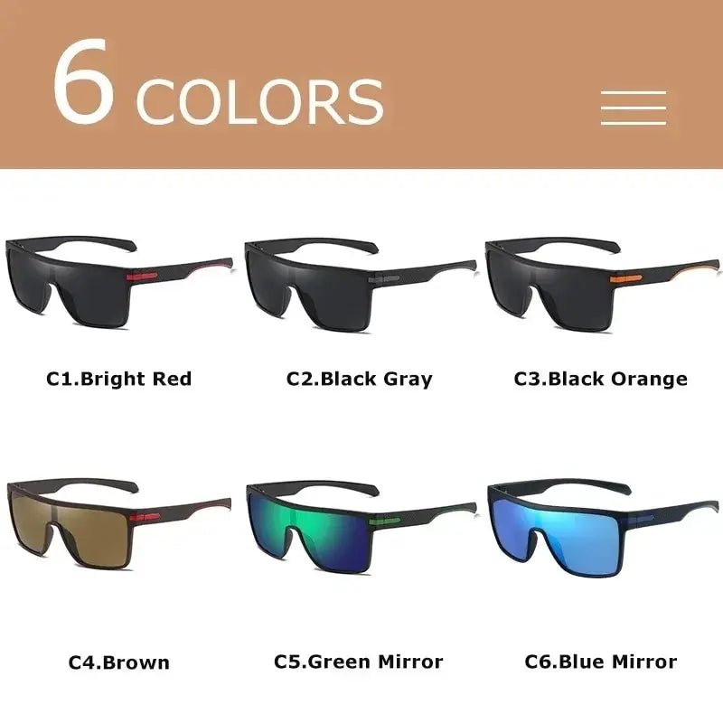 CRIXALIS Fashion Polarized Sunglasses For Men Square Oversized Anti
