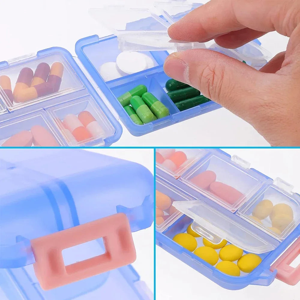 Travel Pill Organizer Pocket Portable Pill Case Daily Pill Container