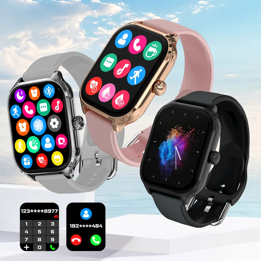 LAXASFIT H9 Smartwatch Dial to Answer Calls Calorie Tracking Heart