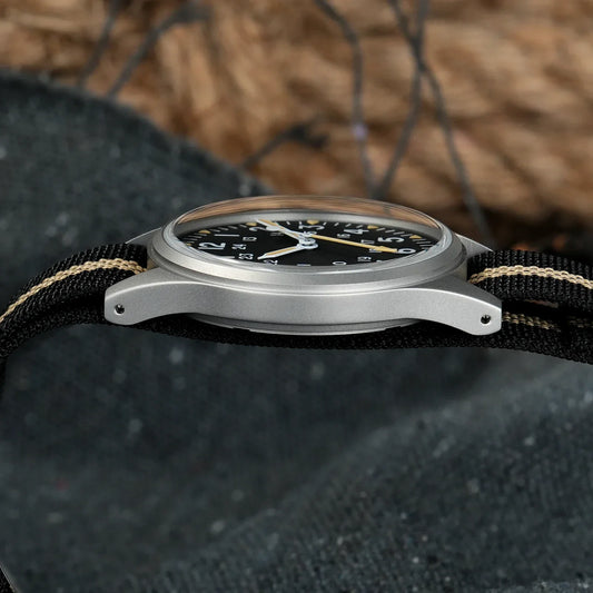 Militado ML07 Vintage Watch Miyota Super 2035 Movement Domed Sapphire Crystal Luminous 10Bar Waterproof 36mm Military Watches