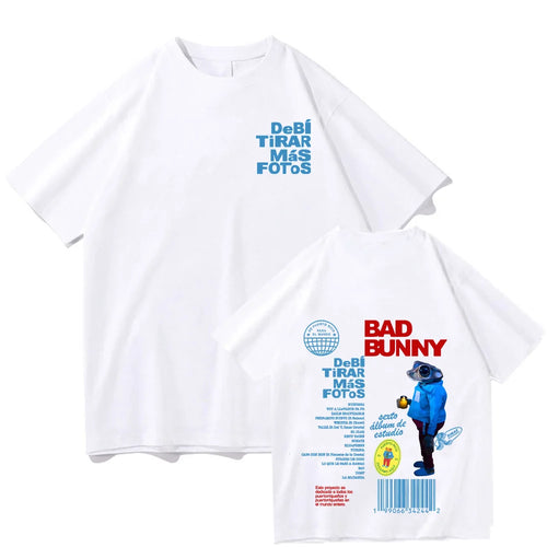 Bad Bunny Debi Tirar Más Fotos T-Shirts Harajuku Unisex Clothes Women