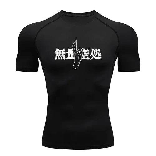 Men's Summer Fitness Gym Sports Running T-Shirt New Hot Selling Anime