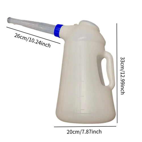 1.2L/2L/3L/4L/5L Oil Measuring Jug petrol can fuel tank with Pouring