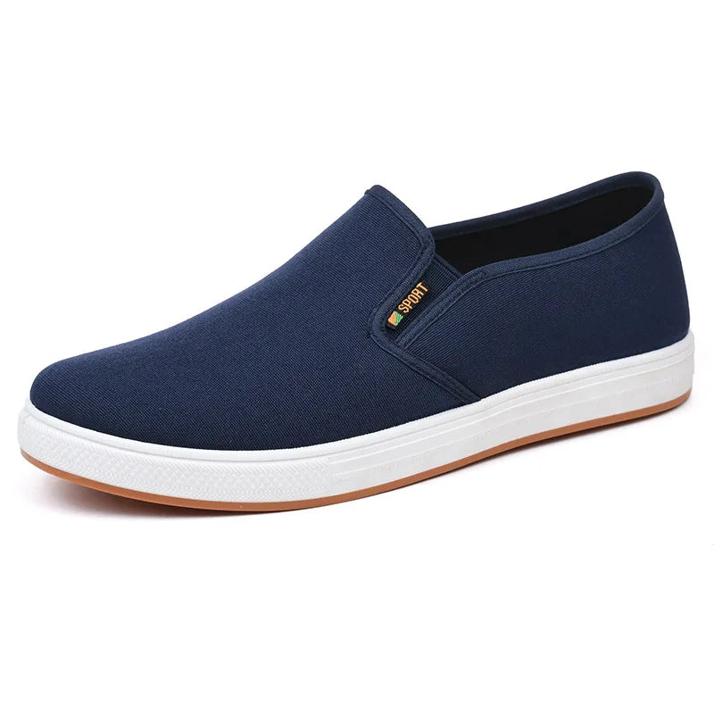 Men Canvas Shoe Casual Sneaker for MenLight Slip-on Vulcanized