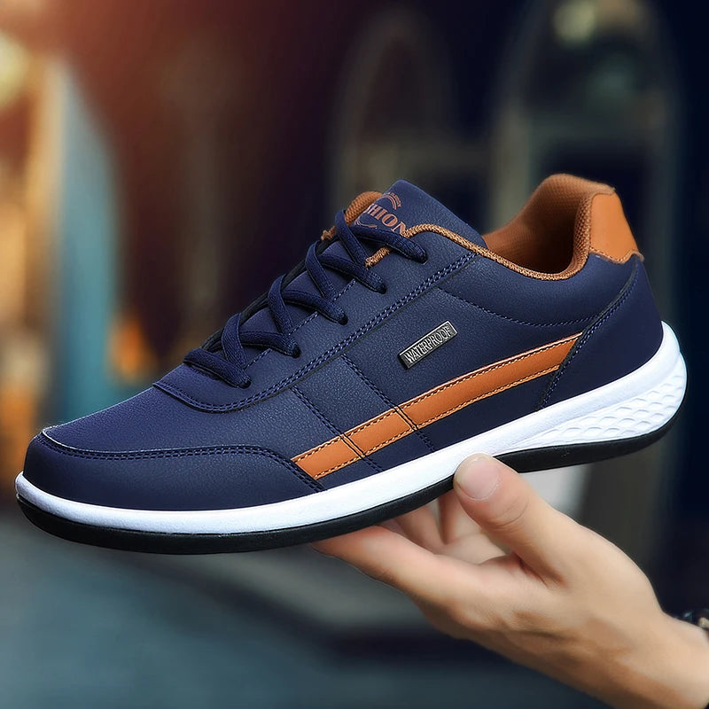 Pu Leather Men Shoes Sneakers Trend Casual Breathable Leisure Male