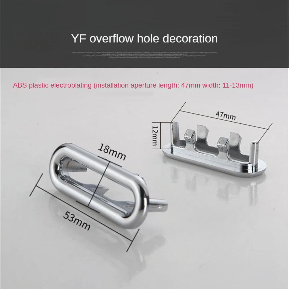 5/1pcs Sink Hole Overflow Cover For Kitchen Bathroom Basin Decoration