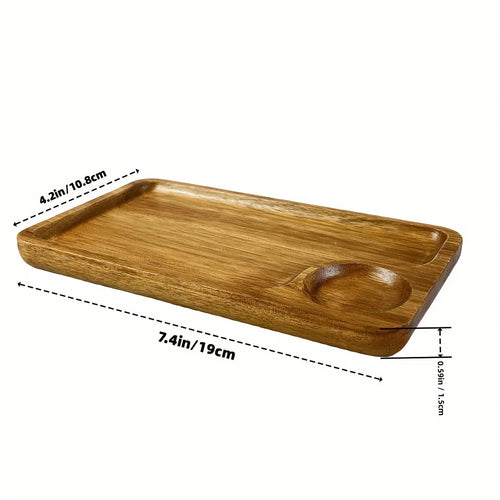 Japanese solid wood fruit plate factory wholesale wooden tray