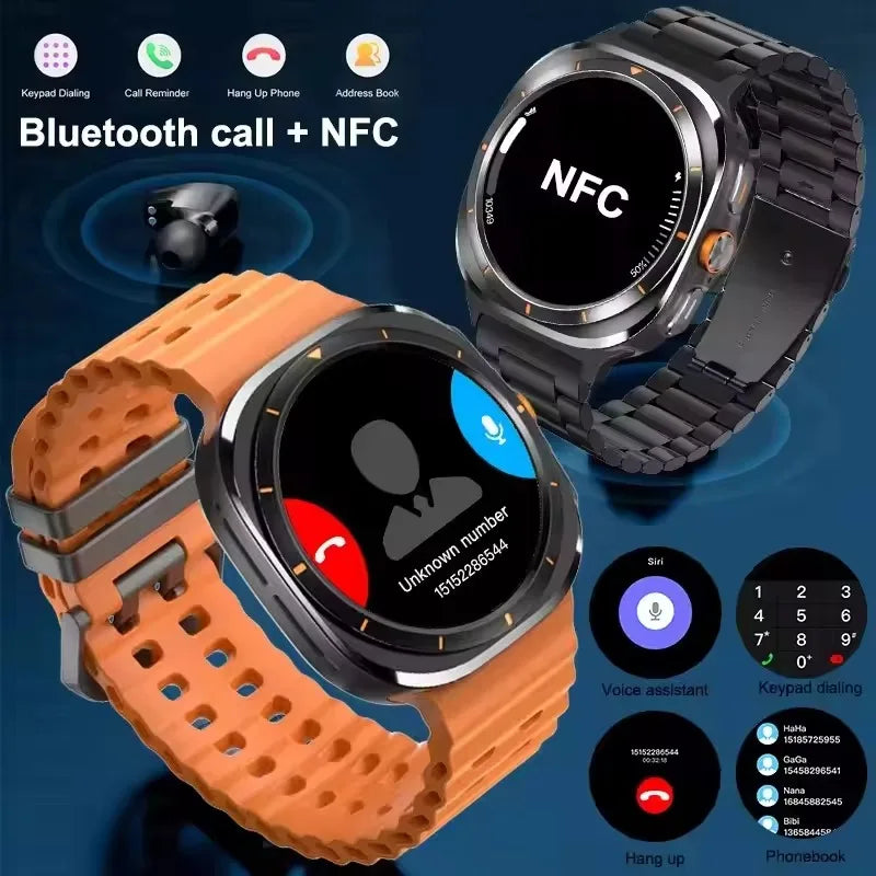 2025 New Smart Watch 32GB Memory Video NFC 1.5Inch AMOLED Screen Sport