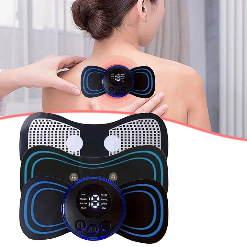 Mini Cervical Massager Electronic Pulse Back Massage Patch For Muscle