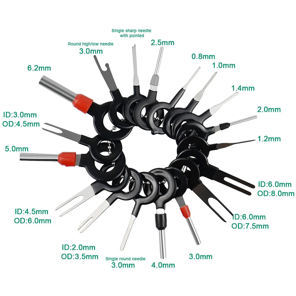 11/18/26Pcs Car Terminal Removal Repair Tools Electrical Wiring Crimp