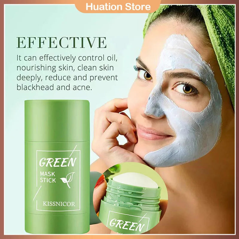 40g Remove Blackhead Green Tea Solid Mask Cleans Pores Stick Facial