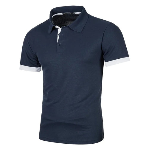 New Mens Short Sleeve Polo Shirt Solid Color Streetwear Lightweight