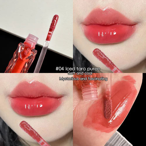 Lip Gloss Long-lasting Moisturizing Easy Halo-dyeing Waterproof Mirror