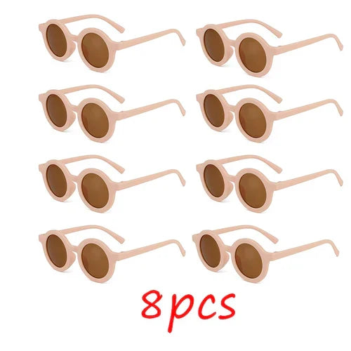 Children's sunglasses, inset style round frame, 1-7 year old baby