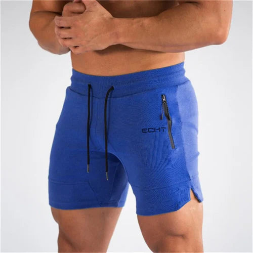 Men's Zip pocket sweatpants Fitness Gyms Shorts Men Summer Running