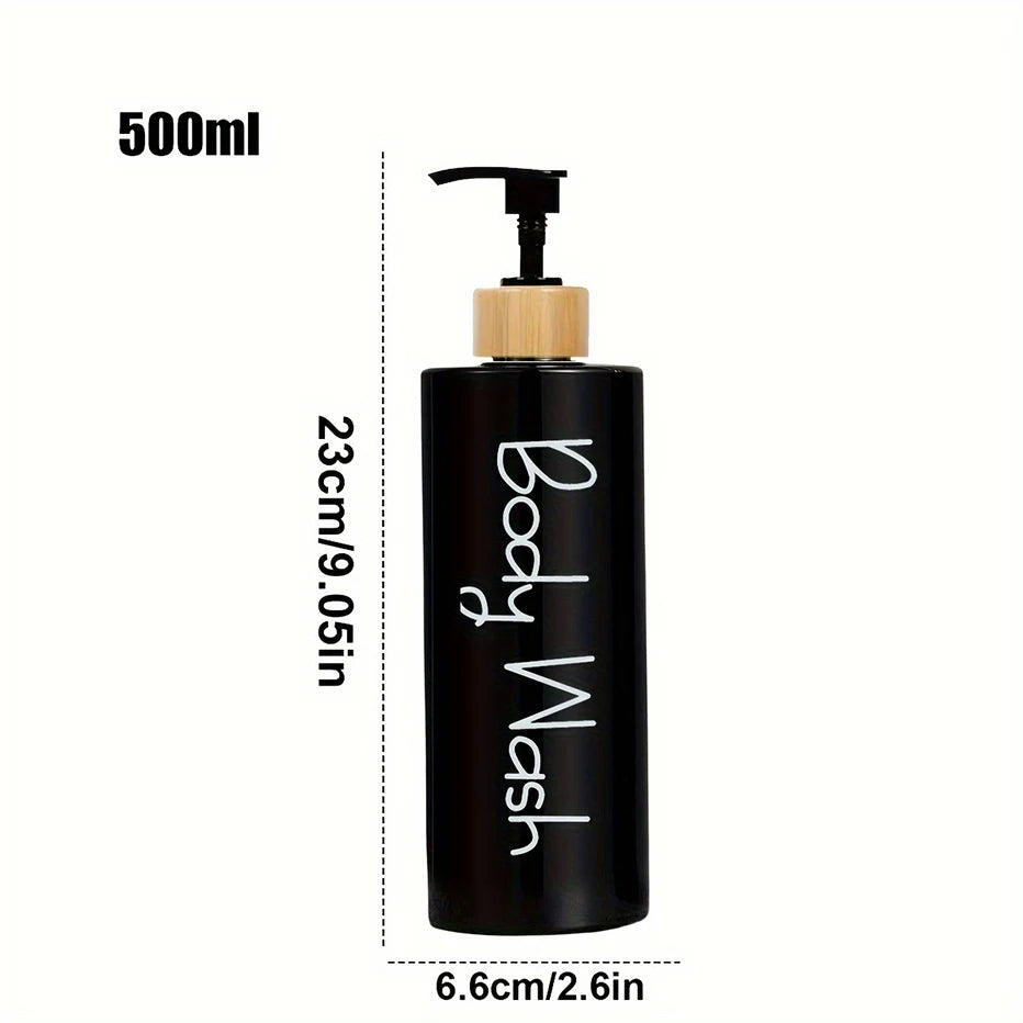 3PCS Bathroom Soap Dispenser Reusable Hand Pump Dispenser Bottle