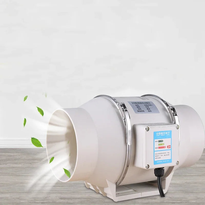 Exhaust Fan Home Silent Inline Pipe Duct Fan Bathroom Extractor