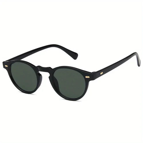 Retro Round Sunglasses Fashion Rice Nail Box Sunglasses For Men And