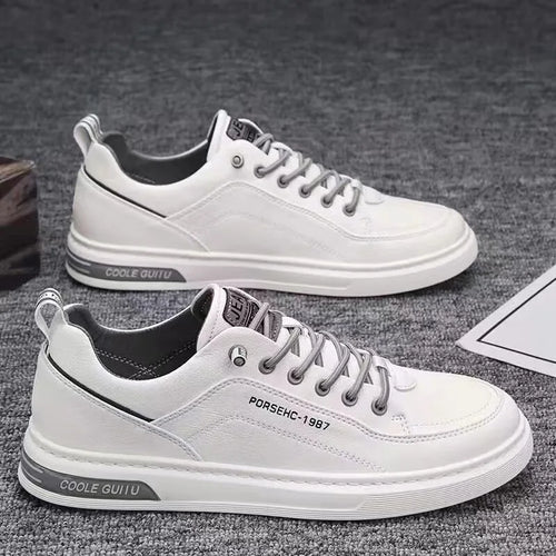 Spring Autumn Men's Casual Sneakers Waterproof Vulcanized Shoes 2024