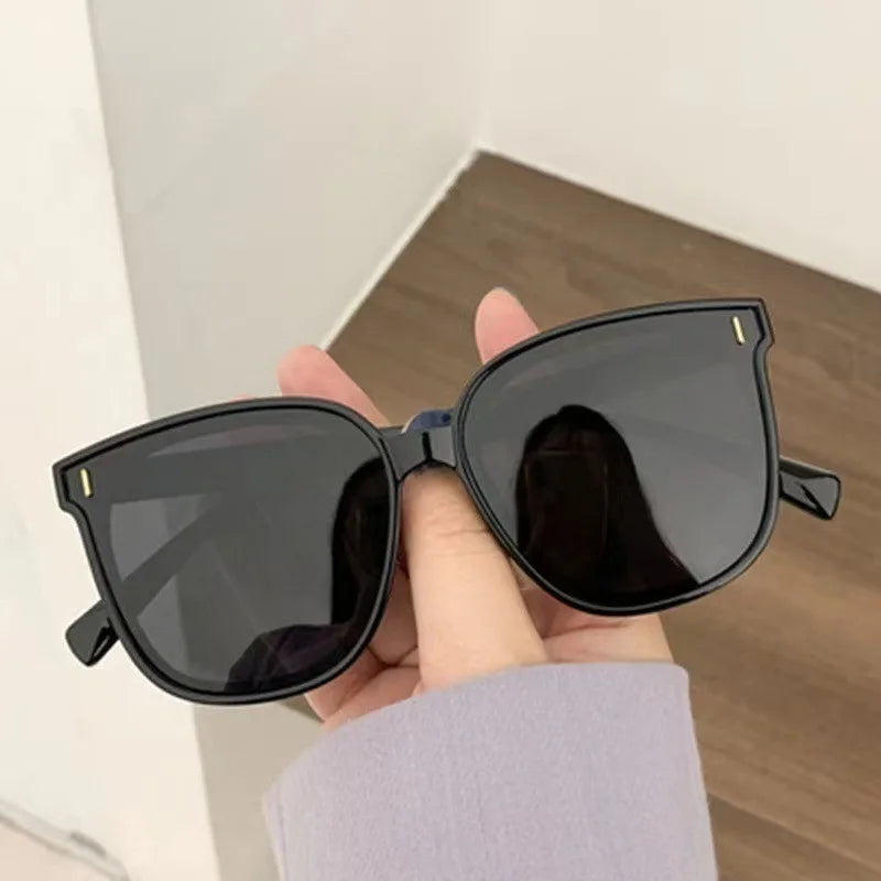Fashion Korean Personality Ins Trend Black Square Frame UV400