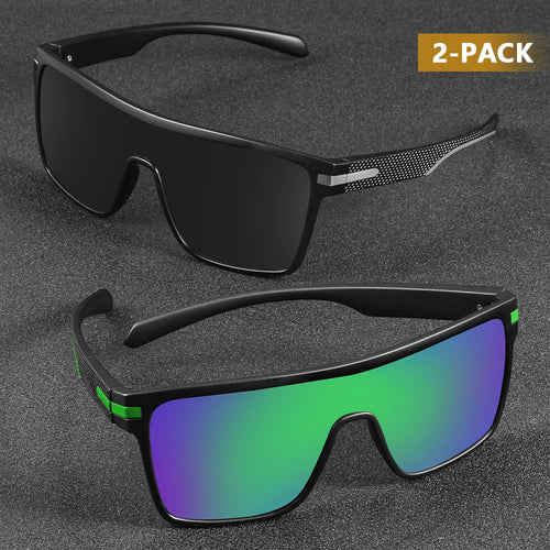CRIXALIS Fashion Polarized Sunglasses For Men Square Oversized Anti